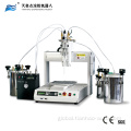 China epoxy resin adhesive glue dynamic mixing dispensing machine with heating and cleaning function Supplier